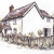 Dolls House Pen, Ink & Wash