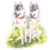 Pair Siberian Huskies